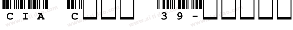 CIA Code 39字体转换